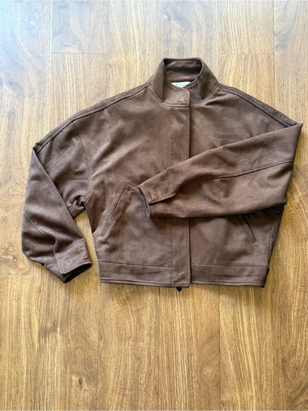 Max Studio Faux Suede Full Zip Jacket — image 2 of 8
